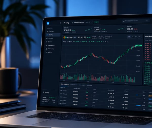 Financial platform dashboard