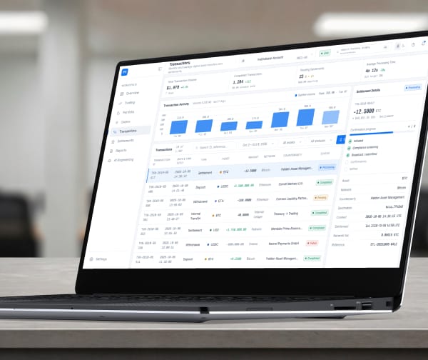 Transactions dashboard