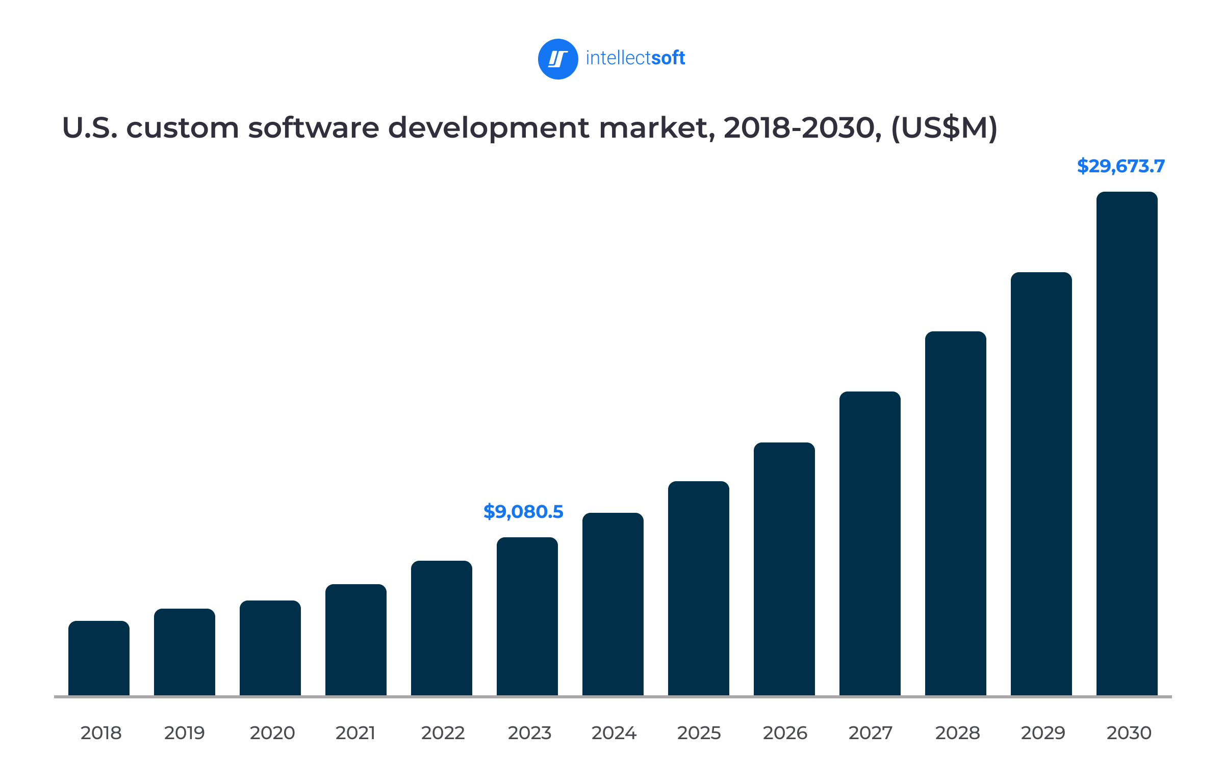 custom software development market