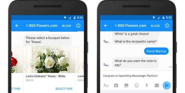 1-800-Flowers chat bot