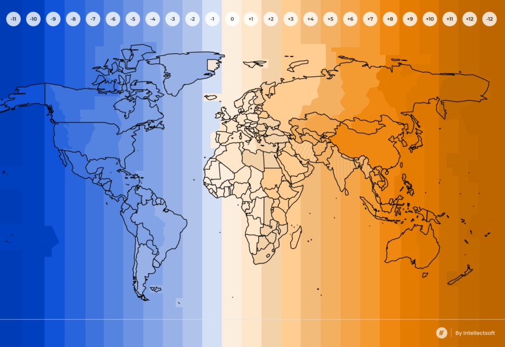 time zone map