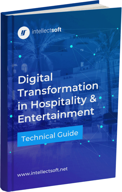 Digital Transformation in Hospitality & Entertainment Ebook cover