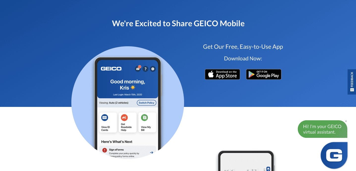 Auto Insurance App — Geico Mobile