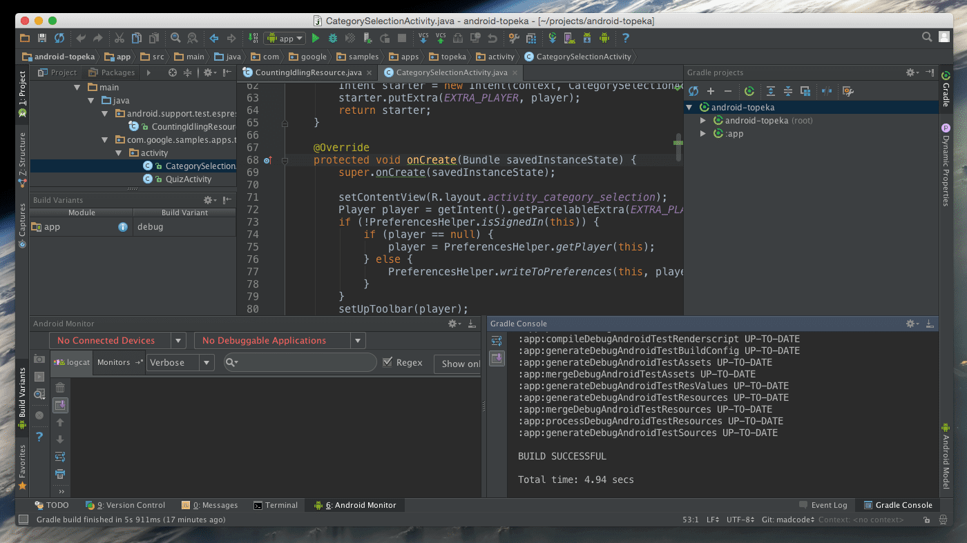 Android Studio with dozens of distracting panels